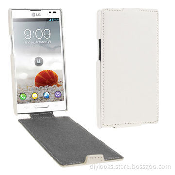 Lichi Texture Vertical Flip Leather Case for LG P760